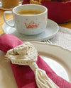 Macrame Napkin Ring Set-6