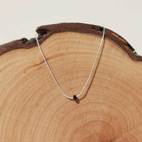 Minimale Punktkette - Silber