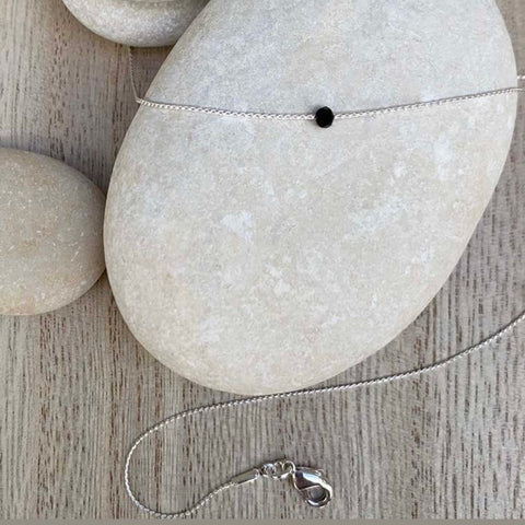 Minimale Punktkette - Silber