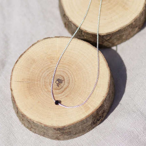 Minimale Punktkette - Silber