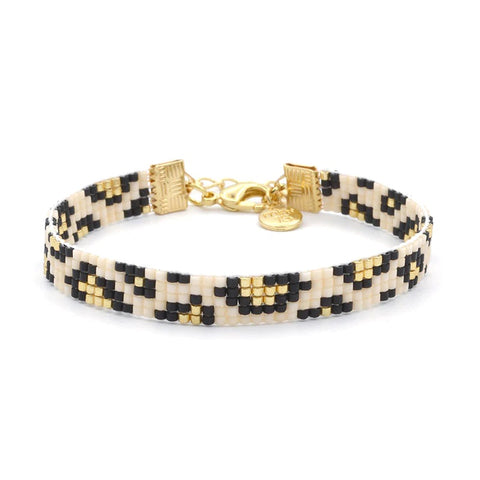 Beaded Bracelet 'Leopard'