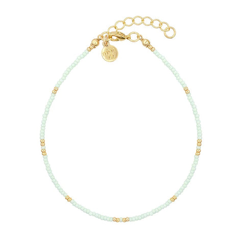 Little Beads Anklet - Mint