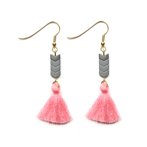 Pastel Tassels Earrings - Gold